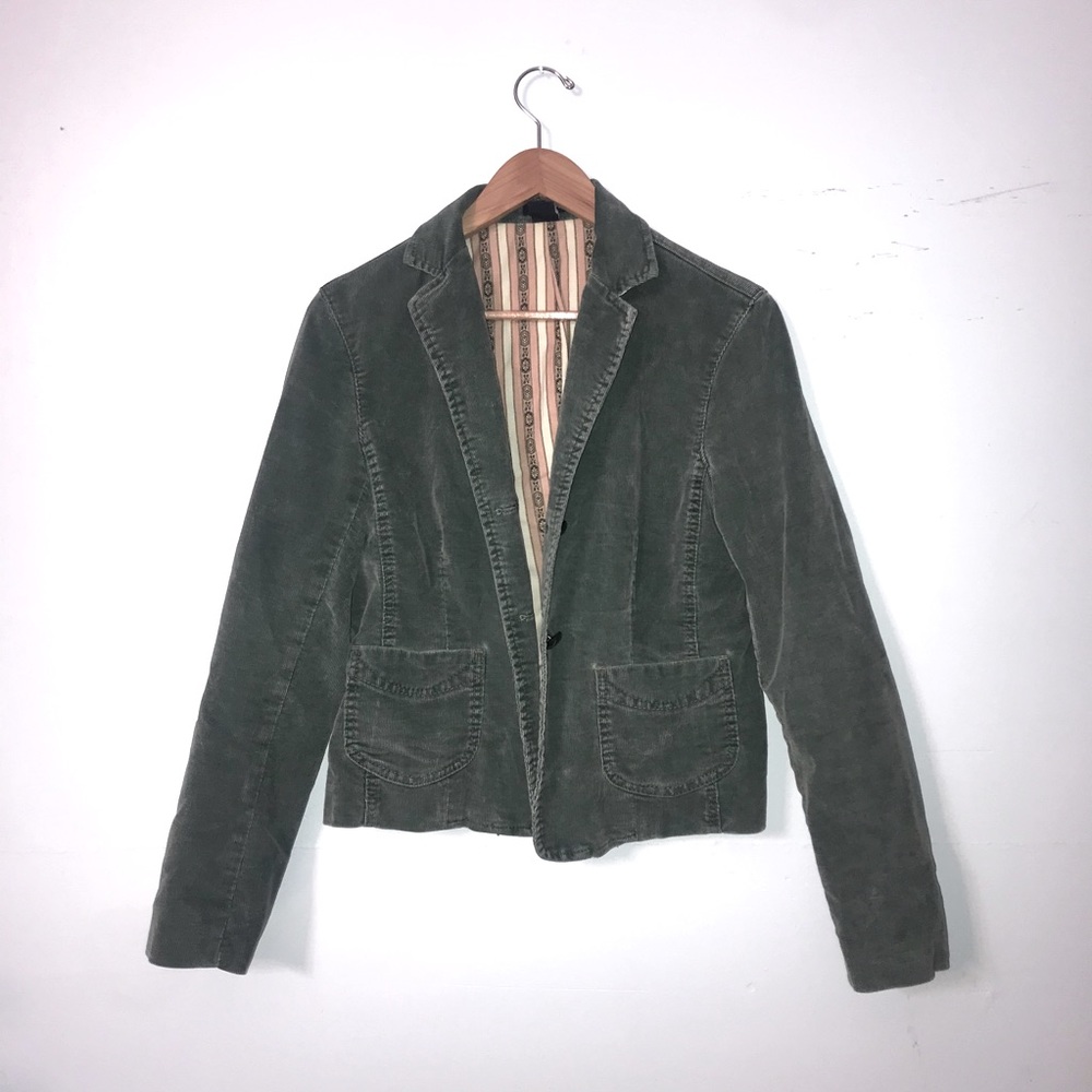 Gap Green Corduroy Blazer